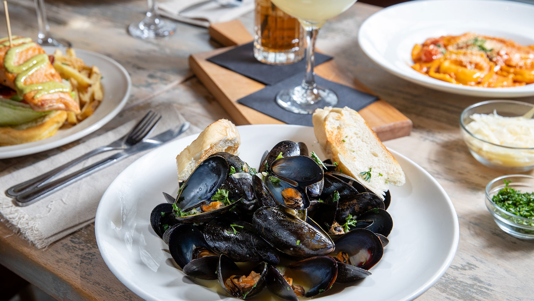 plate of mixed seafood